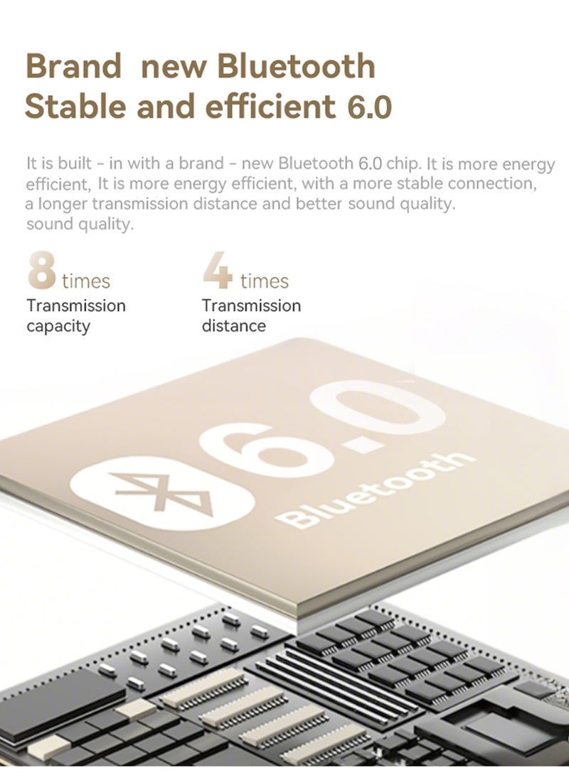 ZIPFORCE True Wireless Earbuds, Semi-In-Ear Bluetooth 6.0 Headphones, Bluetooth Earbuds with Easy Touch Control, Light-Weight Comfortable Earphones Noise Reduction Clear Call, Soft Ear Tips Ergonomic Fit for Daily Use Work Study Travel - Image 4